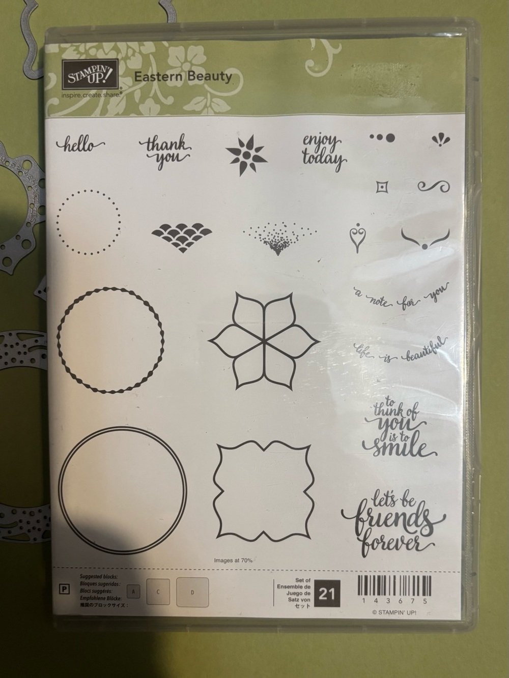 Stampin' Up! Eastern Beauty Clear Stamp Set